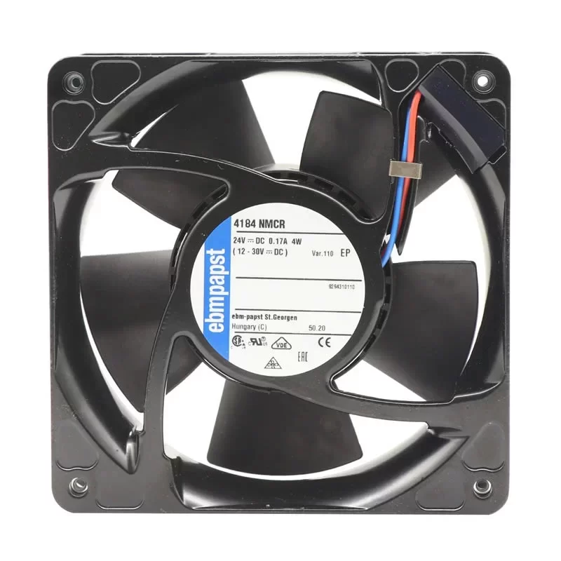4184NMCR-110 ebmpapst 24V 0.17A 119x119x38mm DC Axial Fan