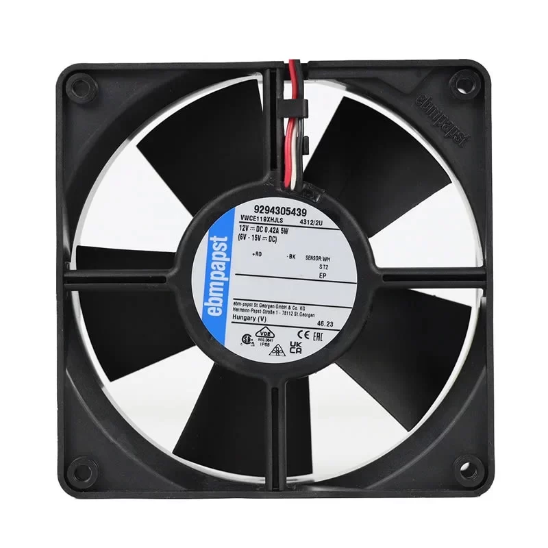 4312/2U ebmpapst 12V 0.42A 119x119x32mm DC Axial Fan
