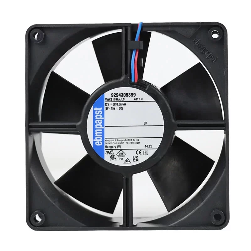 4312U ebmpapst 12V 0.5A 119x119x32mm DC Axial Fan
