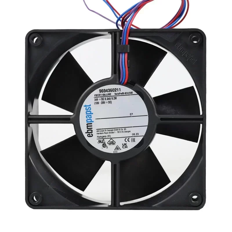 4314HAR ebmpapst 24V 0.34A 119x119x 32mm DC Axial Fan