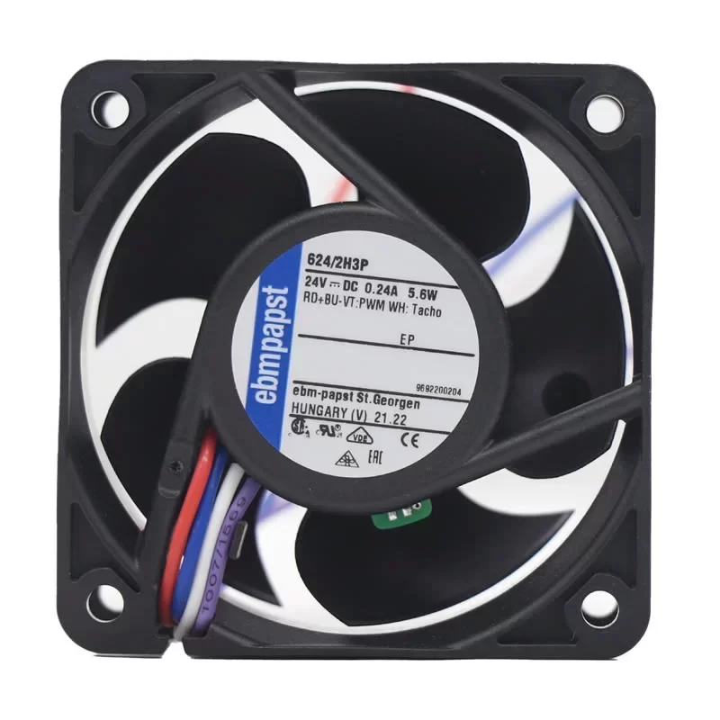 624/2H3P ebmpapst 24V 60x60x25mm DC Axial Fan
