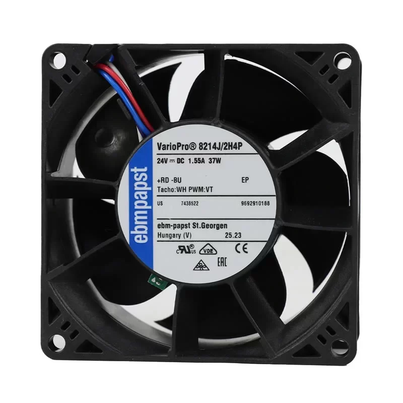 8214J/2H4P ebmpapst 24V 1.55A 80x80x38mm DC Axial Fan