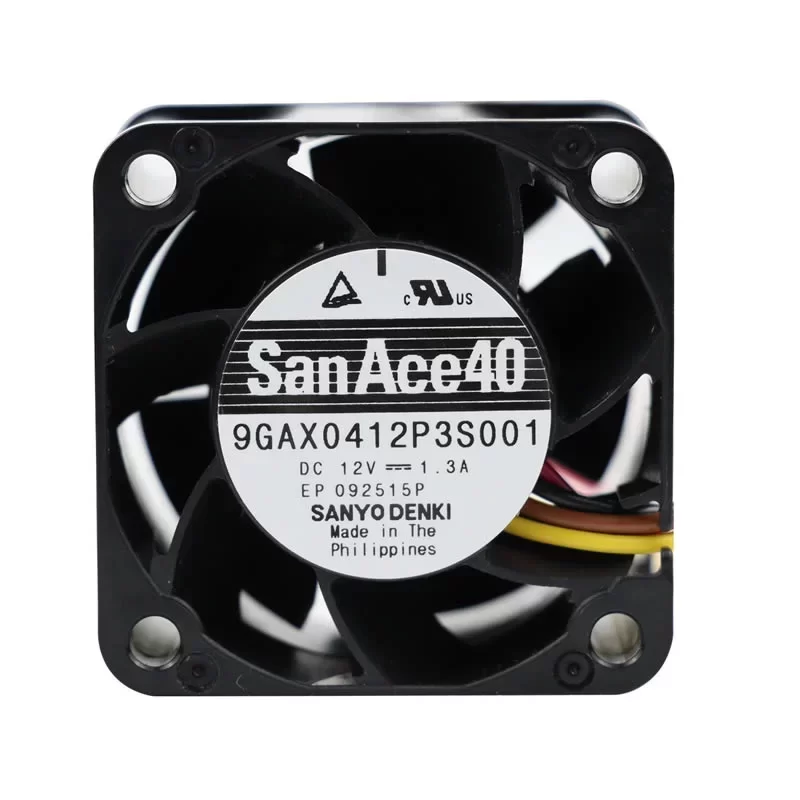 9GAX0412P3S001 Sanyo Denki 12V 40x40x28mm DC Axial Fan