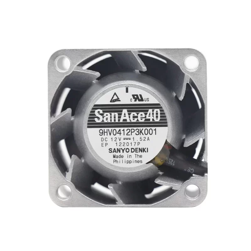 9HV0412P3K001 Sanyo Denki 12V 40x40x28mm DC Axial Fan