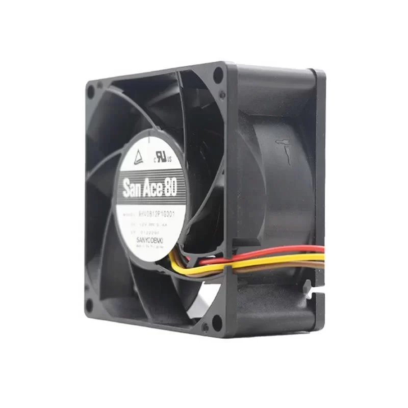 9HV0812P1G001 Sanyo Denki 12V 80x80x38mm DC Axial Fan 9HV0812P1G001 Sanyo Denki 12V 80x80x38mm DC Axial Fan