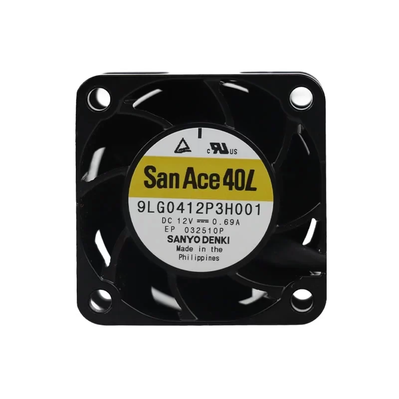 9LG0412P3H001 Sanyo Denki 12V 0.69A 40x40x28mm DC Axial Fan