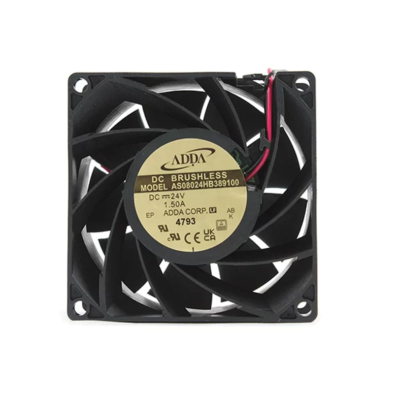 AS08024HB389100 ADDA 24V 1.50A 80x80x38mm DC Axial Fan