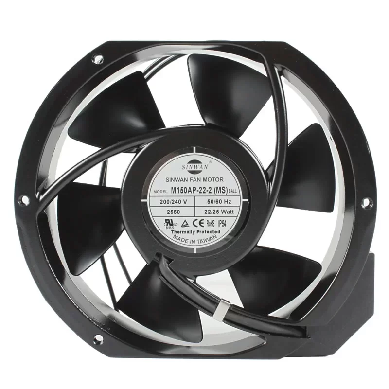 M150AP-22-2WB(MS) SINWAN 230V 172x151x38mm AC Axial Fan