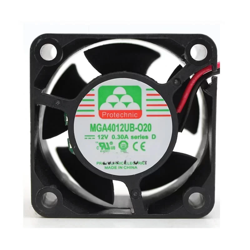 MGA4012UB-O20 Protechnic 12V 40x40x20mm DC Axial Fan
