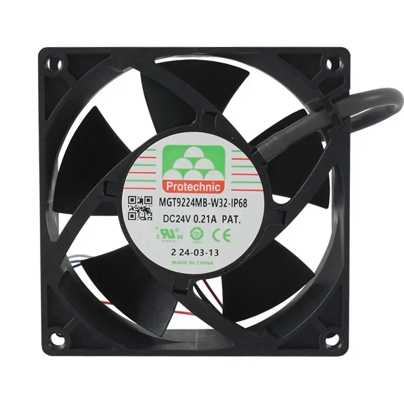 MGT9224MB-W32-IP68 Protechnic 24V 92x92x32mm DC Axial Fan