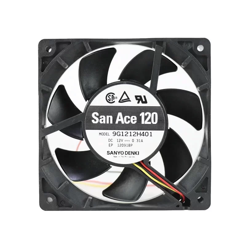 9G1212H401 Sanyo Denki 12V 120x120x25mm DC Axial Fan