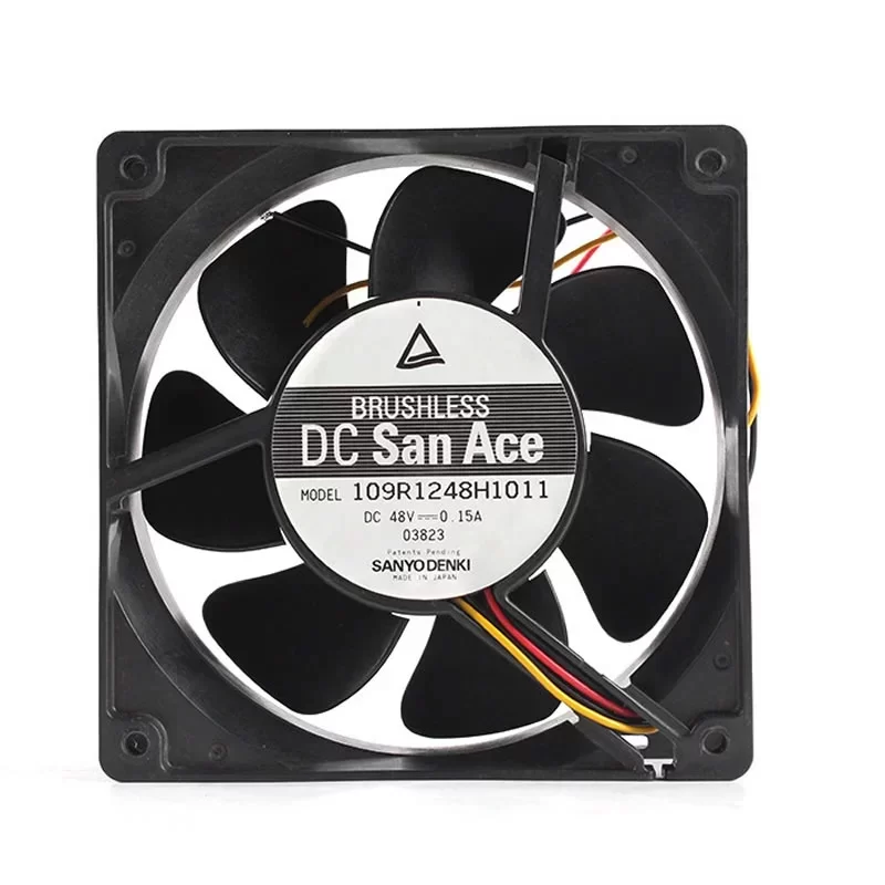 109R1248H1011 Sanyo Denki 48V 120x120x38mm DC Axial Fan
