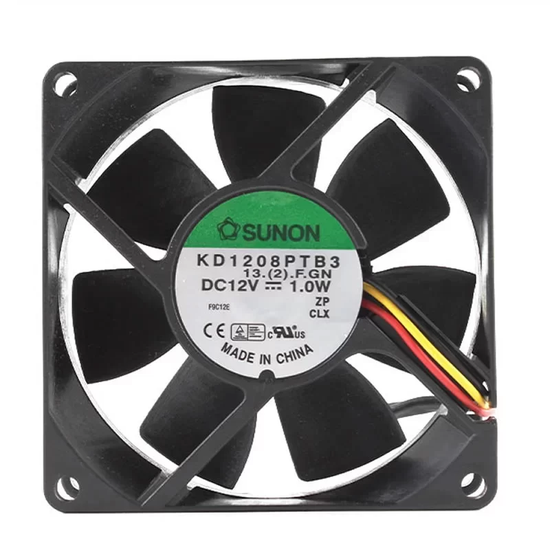 KD1208PTB3.13.(2).F.GN Sunon 12V 80x80x25mm DC Axial Fan