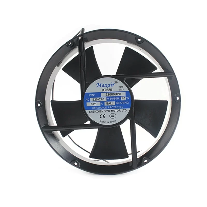 22060B2H Maxair 220VAC 220x60mm AC Axial Fan