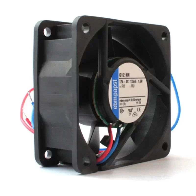 612NN 9272206018 ebmpapst 12V 60x60x25mm DC Axial Fan 612NN 9272206018 ebmpapst 12V 60x60x25mm DC Axial Fan