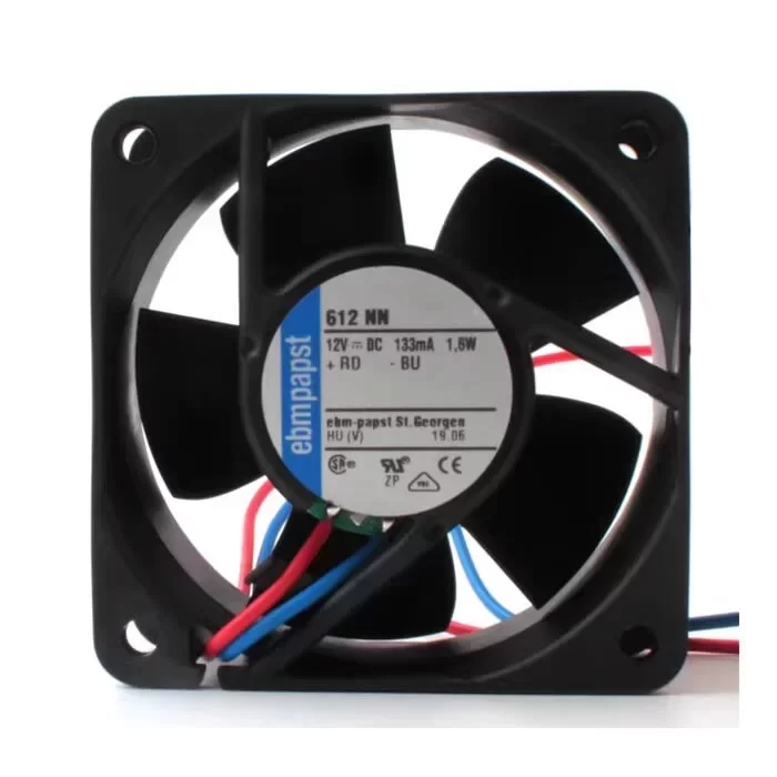 612NN 9272206018 ebmpapst 12V 60x60x25mm DC Axial Fan