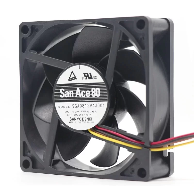9GA0812P4J001 Sanyo Denki 12VDC 80x80x25mm DC Axial Fan