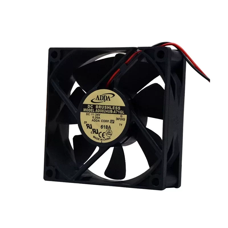 AD0824UB-A71GL ADDA 24VDC 80x80x25mm DC Axial Fan AD0824UB-A71GL ADDA 24VDC 80x80x25mm DC Axial Fan