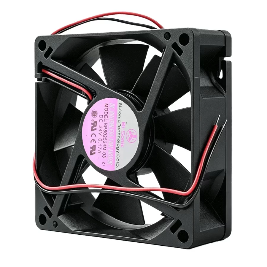 BP802524M-03 Bi-Sonic 24VDC 80x80x25mm DC Axial Fan BP802524M-03 Bi-Sonic 24VDC 80x80x25mm DC Axial Fan