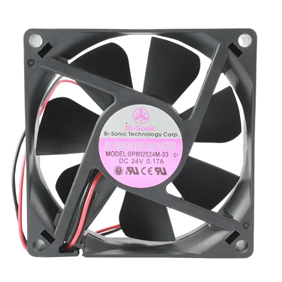 BP802524M-03 Bi-Sonic 24VDC 80x80x25mm DC Axial Fan