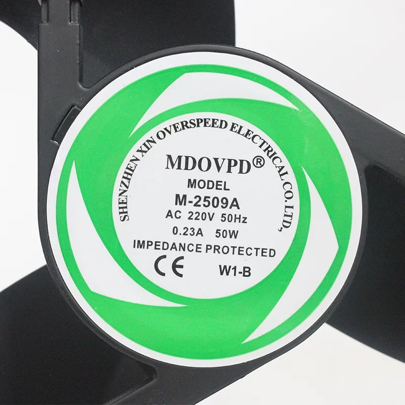 M-2509A MDOVPD 220VAC 0.23A 50W Ø250x89mm AC Axial Fan M-2509A MDOVPD 220VAC 0.23A 50W Ø250x89mm AC Axial Fan