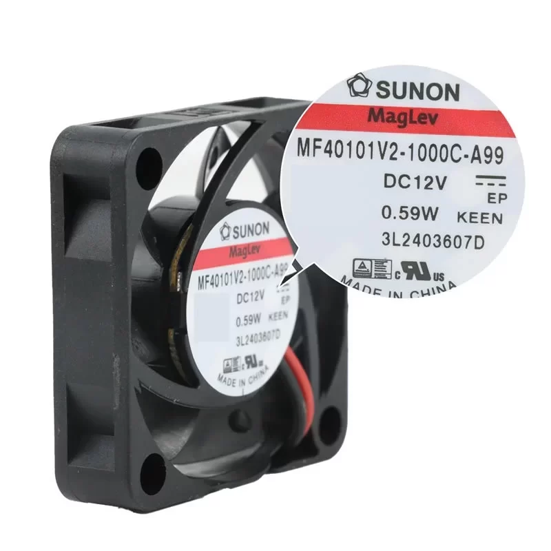 MF40101V2-1000C-A99 SUNON 12VDC 40x40x10mm DC Axial Fan MF40101V2-1000C-A99 SUNON 12VDC 40x40x10mm DC Axial Fan
