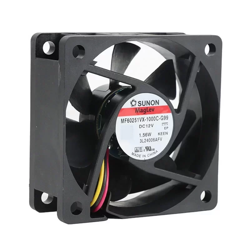 MF60251VX-1000C-G99 SUNON 12V 60x60x25mm DC Axial Fan MF60251VX-1000C-G99 SUNON 12V 60x60x25mm DC Axial Fan