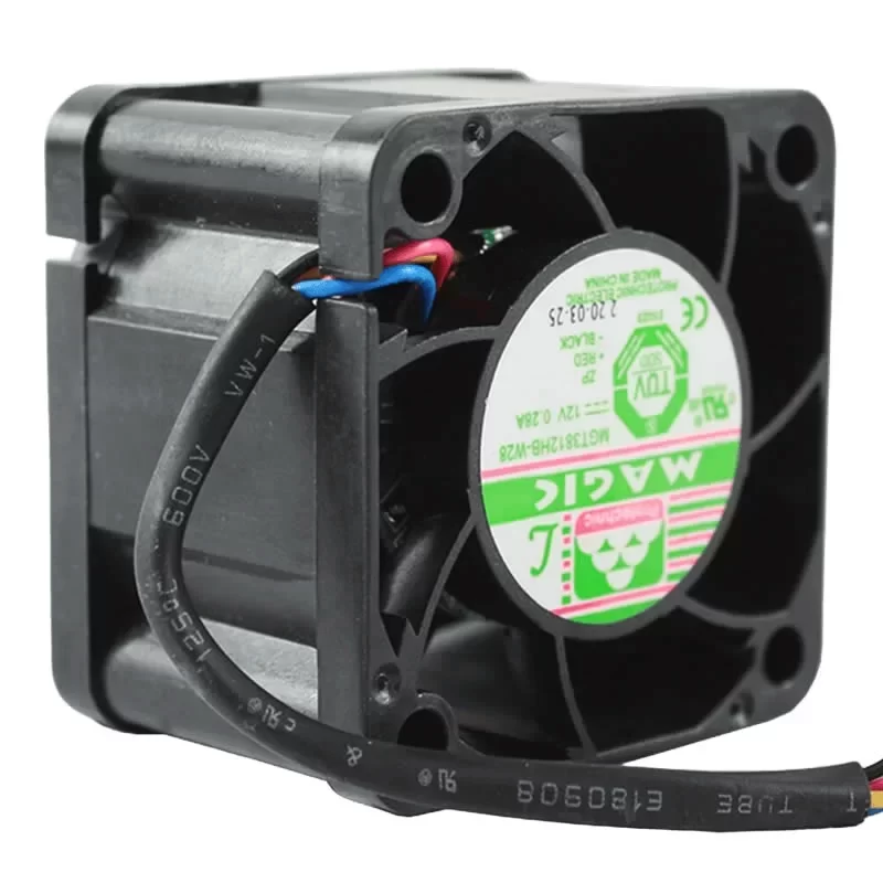 MGT3812HB-W28 Protechnic 12VDC 38x38x28mm DC Axial Fan MGT3812HB-W28 Protechnic 12VDC 38x38x28mm DC Axial Fan