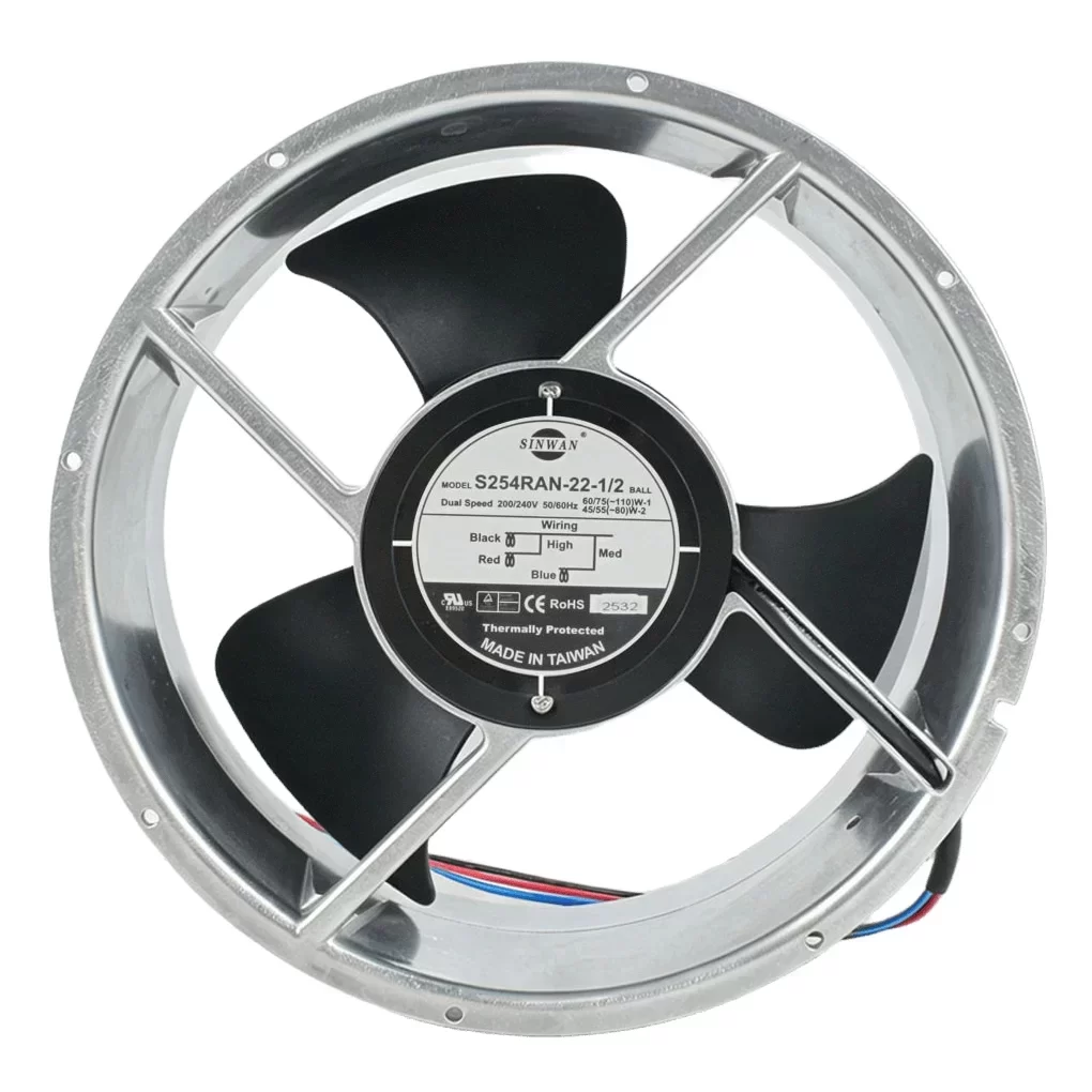 S254RAN-22-1/2WB Sinwan 220VAC 254x89mm AC Axial Fan