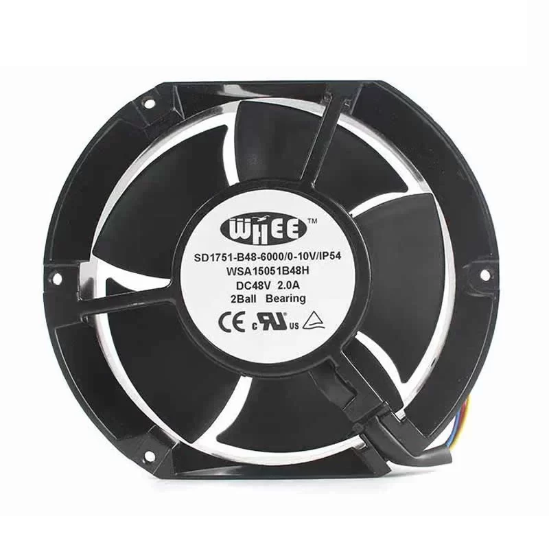 SD1751-B48-6000 WHEE 48VDC 172x172x51mm DC Axial Fan