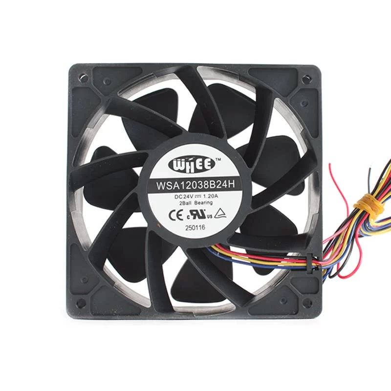 WSA12038B24H WHEE 24VDC 120x120x38mm DC Axial Fan