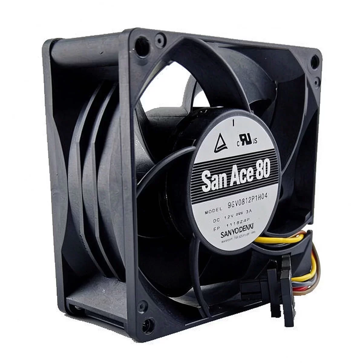 9GV0812P1H04 Sanyo Denki 12VDC 80x80x38mm DC Axial Fan 9GV0812P1H04 Sanyo Denki 12VDC 80x80x38mm DC Axial Fan